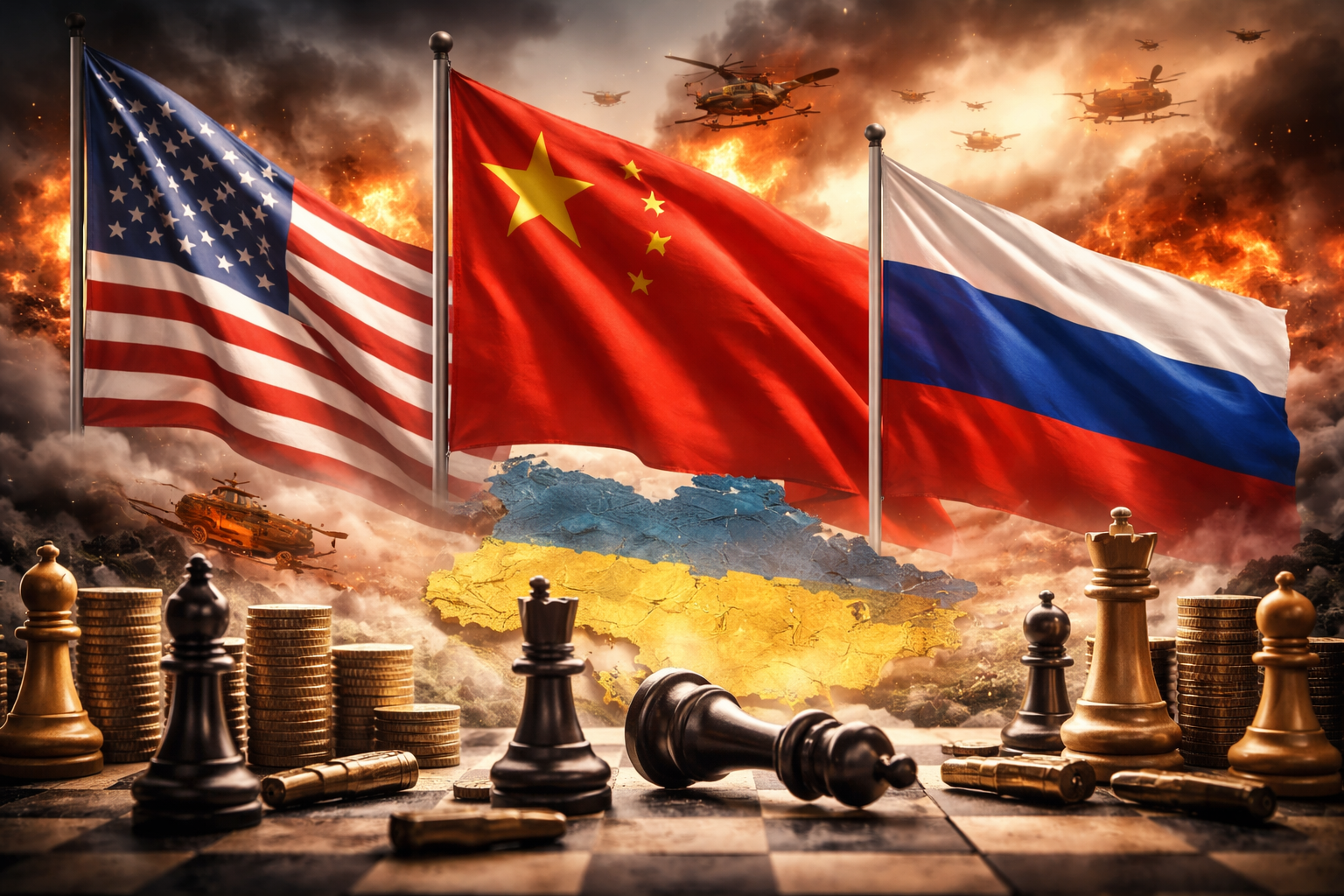 EUA acusam China por apoio à Rússia na guerra